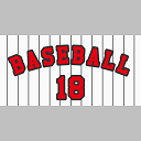 野球ユニフォームフォント風ロゴ